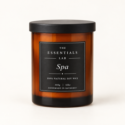Spa 300gm Pure Soy Wax Candle made by The Essentials Lab